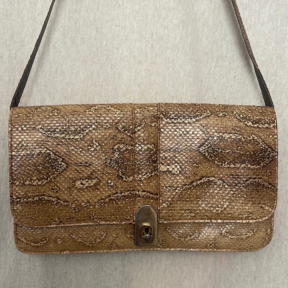 Vantage CUERO VACA  Handmade women's snakeskin shoulder bag